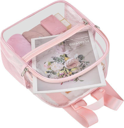 Oraben Small Clear Backpack for Stadium Events Stadium Backpack Waterproof 12x6x12 Clear Bag for Adult Concert Sport Work