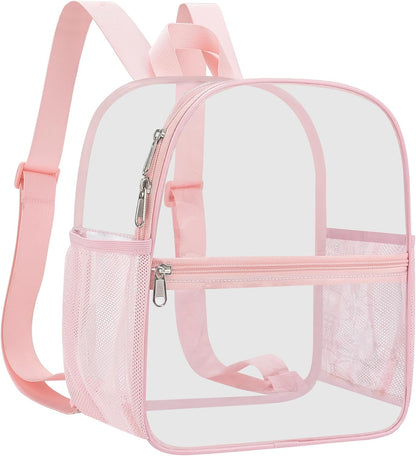 Oraben Small Clear Backpack for Stadium Events Stadium Backpack Waterproof 12x6x12 Clear Bag for Adult Concert Sport Work