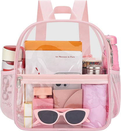 Oraben Small Clear Backpack for Stadium Events Stadium Backpack Waterproof 12x6x12 Clear Bag for Adult Concert Sport Work