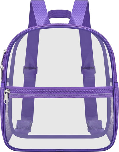 Oraben Small Clear Backpack for Stadium Events Stadium Backpack Waterproof 12x6x12 Clear Bag for Adult Concert Sport Work