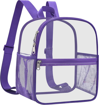Oraben Small Clear Backpack for Stadium Events Stadium Backpack Waterproof 12x6x12 Clear Bag for Adult Concert Sport Work