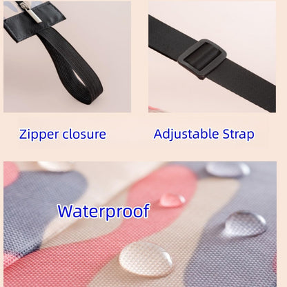 Reusable Shopping Bag Foldable Grocery Storage Tote Bags Oxford Cloth Portable Duffle Washable Zipper Storage Pouch
