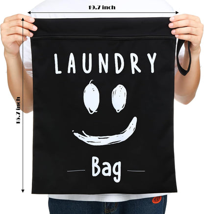 2 Pack Large Travel Laundry Bags, Large Wet Dry Waterproof Dirty Clothes Bag for Suitcase, Swimsuit Beach Gym College Dorm Wet Bag(Stripe Style)