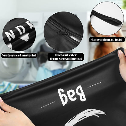 2 Pack Large Travel Laundry Bags, Large Wet Dry Waterproof Dirty Clothes Bag for Suitcase, Swimsuit Beach Gym College Dorm Wet Bag(Stripe Style)
