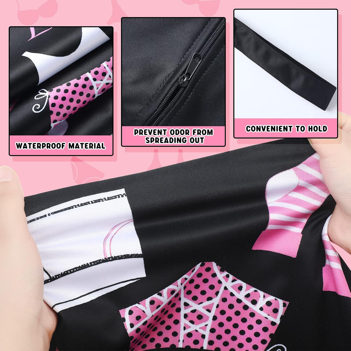 2 Pack Large Travel Laundry Bags, Large Wet Dry Waterproof Dirty Clothes Bag for Suitcase, Swimsuit Beach Gym College Dorm Wet Bag(Stripe Style)