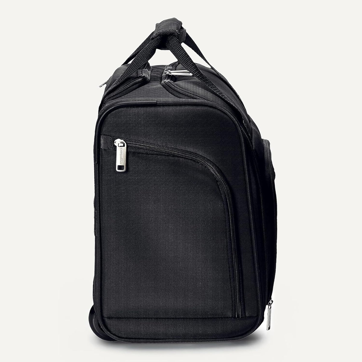 Underseat Carry-On Luggage with Wheels and Handle, 14" Rolling Travel Bag, Fits Under the Seat, Black