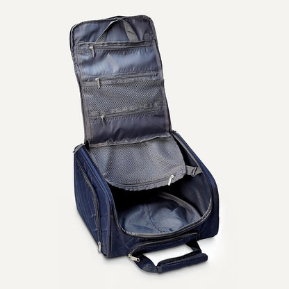 Underseat Carry-On Luggage with Wheels and Handle, 14" Rolling Travel Bag, Fits Under the Seat, Black