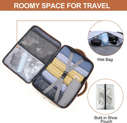 Travel Backpack for Men,Airplane Approved Carry On Backpack Suitcase with Shoe Pouch, Luggage Bag TSA 15.6inch Laptop Mochila Flight Approved Personal Item Travel Bag Bookbag Travel Essentials,Black