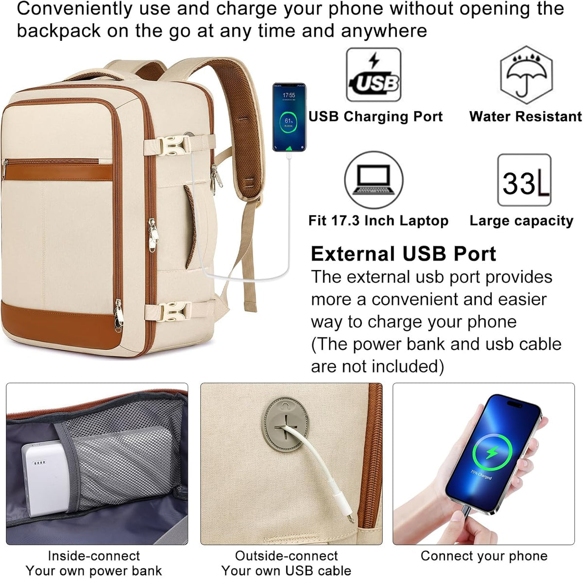 Travel Backpack for Men,Airplane Approved Carry On Backpack Suitcase with Shoe Pouch, Luggage Bag TSA 15.6inch Laptop Mochila Flight Approved Personal Item Travel Bag Bookbag Travel Essentials,Black