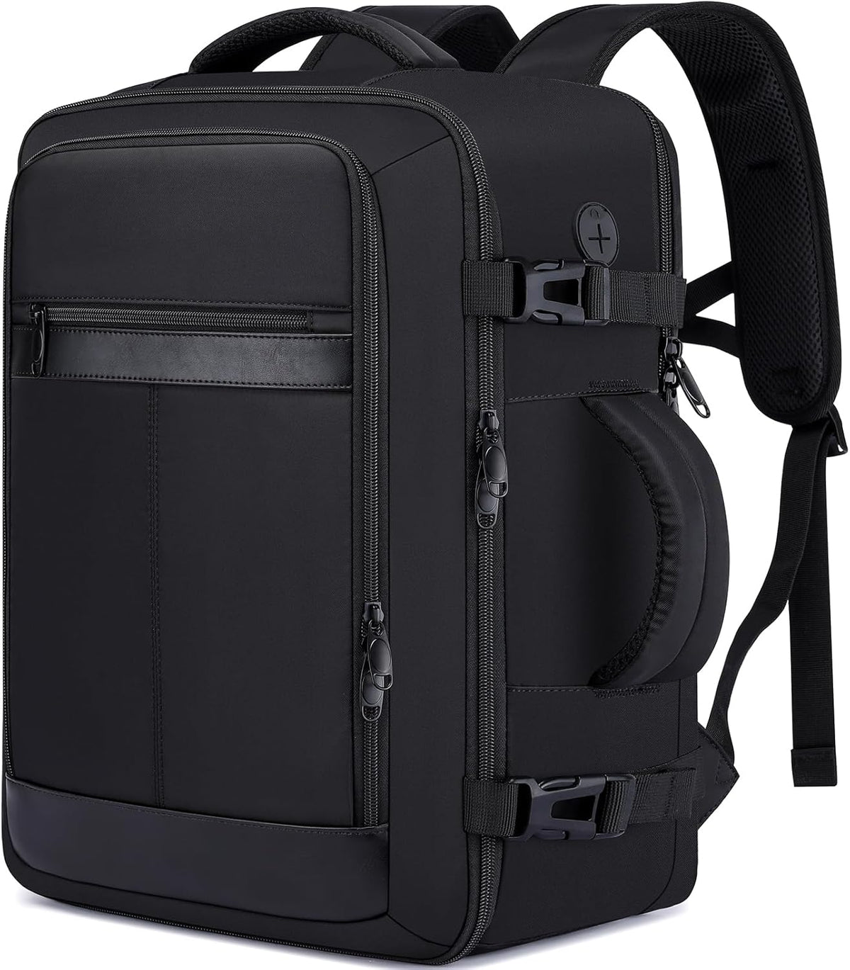 Travel Backpack for Men,Airplane Approved Carry On Backpack Suitcase with Shoe Pouch, Luggage Bag TSA 15.6inch Laptop Mochila Flight Approved Personal Item Travel Bag Bookbag Travel Essentials,Black