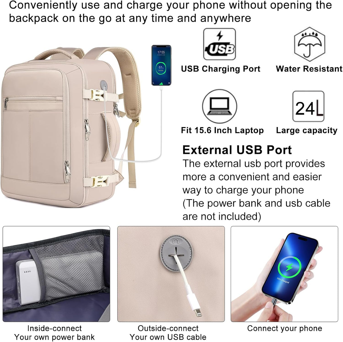 Travel Backpack for Men,Airplane Approved Carry On Backpack Suitcase with Shoe Pouch, Luggage Bag TSA 15.6inch Laptop Mochila Flight Approved Personal Item Travel Bag Bookbag Travel Essentials,Black