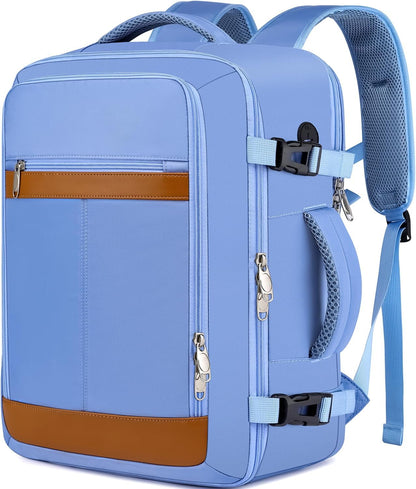 Travel Backpack for Men,Airplane Approved Carry On Backpack Suitcase with Shoe Pouch, Luggage Bag TSA 15.6inch Laptop Mochila Flight Approved Personal Item Travel Bag Bookbag Travel Essentials,Black