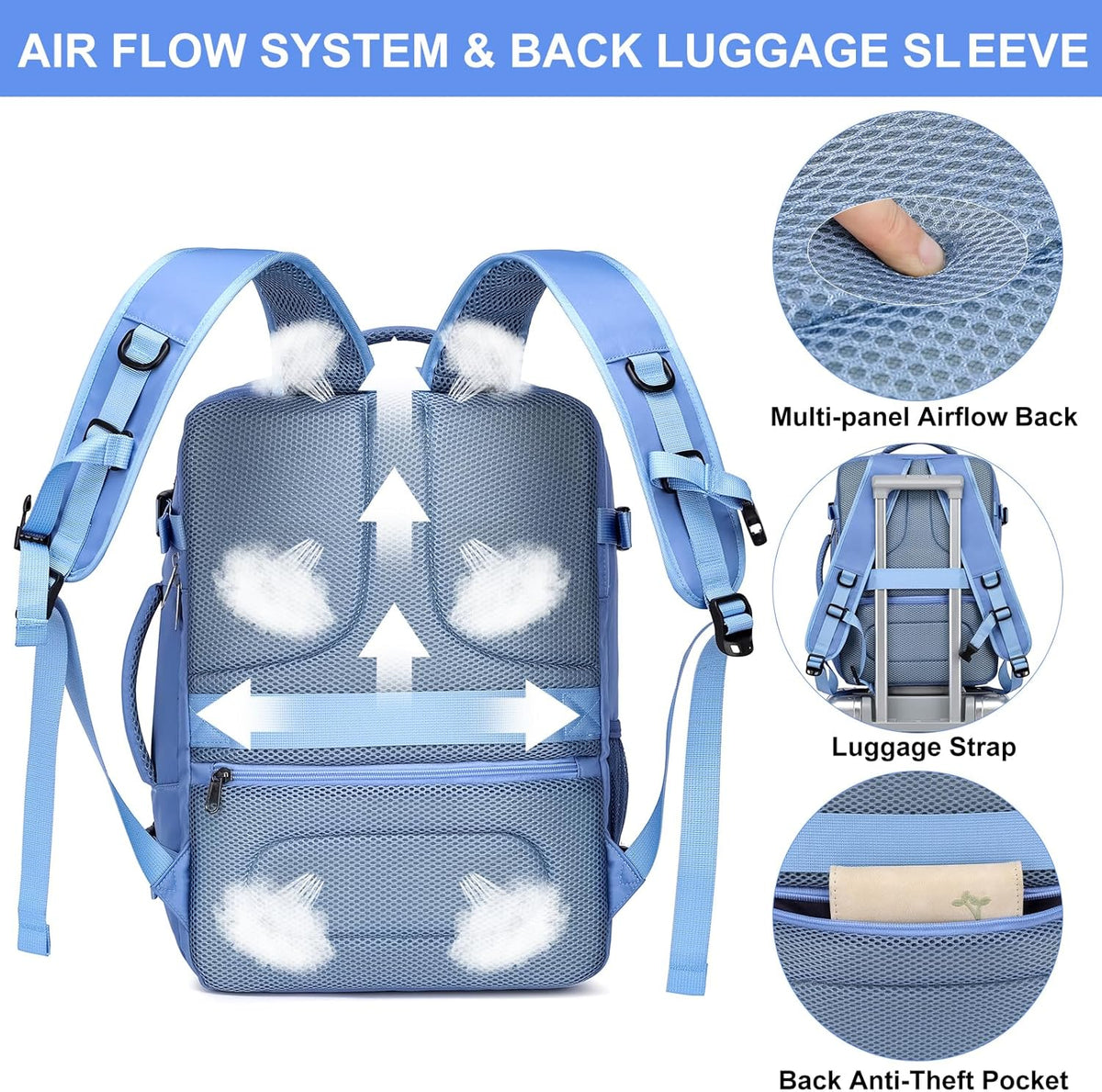 Travel Backpack for Men,Airplane Approved Carry On Backpack Suitcase with Shoe Pouch, Luggage Bag TSA 15.6inch Laptop Mochila Flight Approved Personal Item Travel Bag Bookbag Travel Essentials,Black
