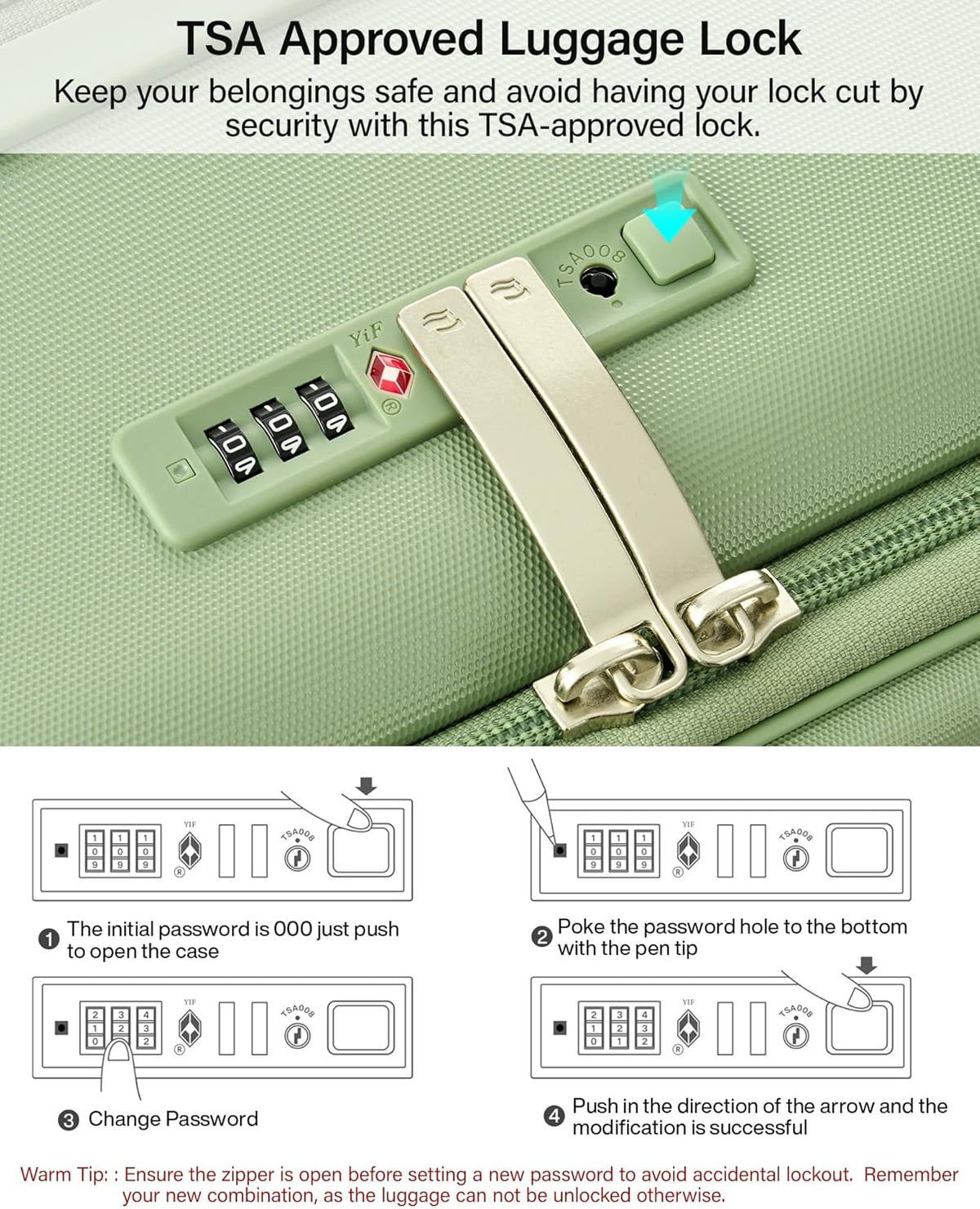 20-Inch Expandable Carry On Luggage, Hard Shell Top-Opening Luggage with Wheels, TSA-Approved Small Travel Bag for Men and Women Carry-On Suitcase, White