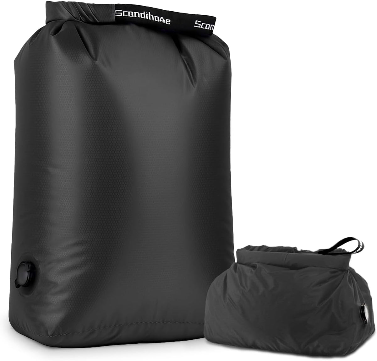 Travel Laundry Bag, Pump-Free Vacuum Compression Dirty Clothes Bag, Medium Reusable Waterproof & Washable Laundry Bag, Wet and Dry Bag, Ideal for Suitcases, Laundromats (1 Pack) Gray