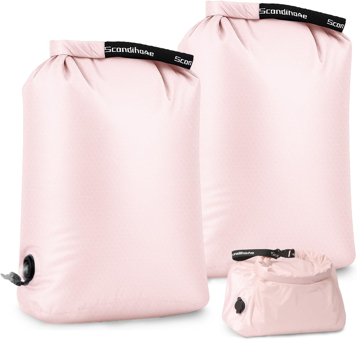 Travel Laundry Bag, Pump-Free Vacuum Compression Dirty Clothes Bag, Medium Reusable Waterproof & Washable Laundry Bag, Wet and Dry Bag, Ideal for Suitcases, Laundromats (1 Pack) Gray