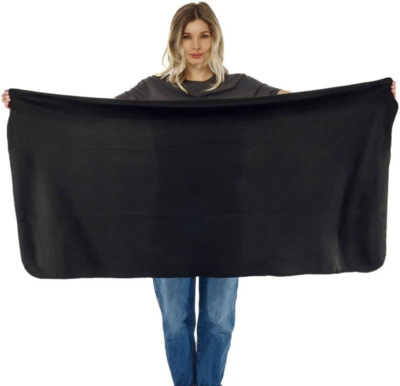 Ultimate Comfort Set + Portable Travel Kit for Airplane, Includes Inflatable Pillow + Zippered Carrying Case, Cozy Fleece Blanket, Eye Mask for Sleeping & Foam Ear Plugs, Black