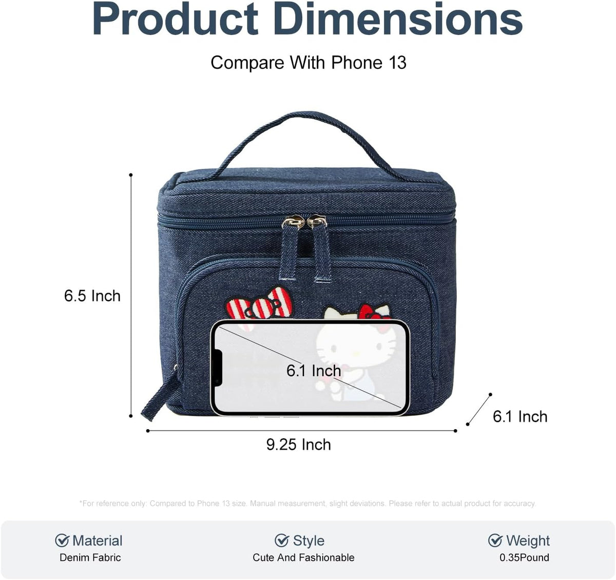 Makeup Bag Large Waterproof Cosmetic Bags with Divider and Brush Holder,Cute Printed Makeup Organizer for Women Traveling,Portable Toiletry Bag for Girls