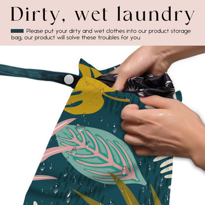 Wet Bag, Wet Dry Bag, Waterproof Bag, Small Laundry Bag, Wet Bag for Pool, Beach, Swimsuit, Makeup Bag, Diapers,Cruise Ship Essentials,Beach Accessories Travel for Women