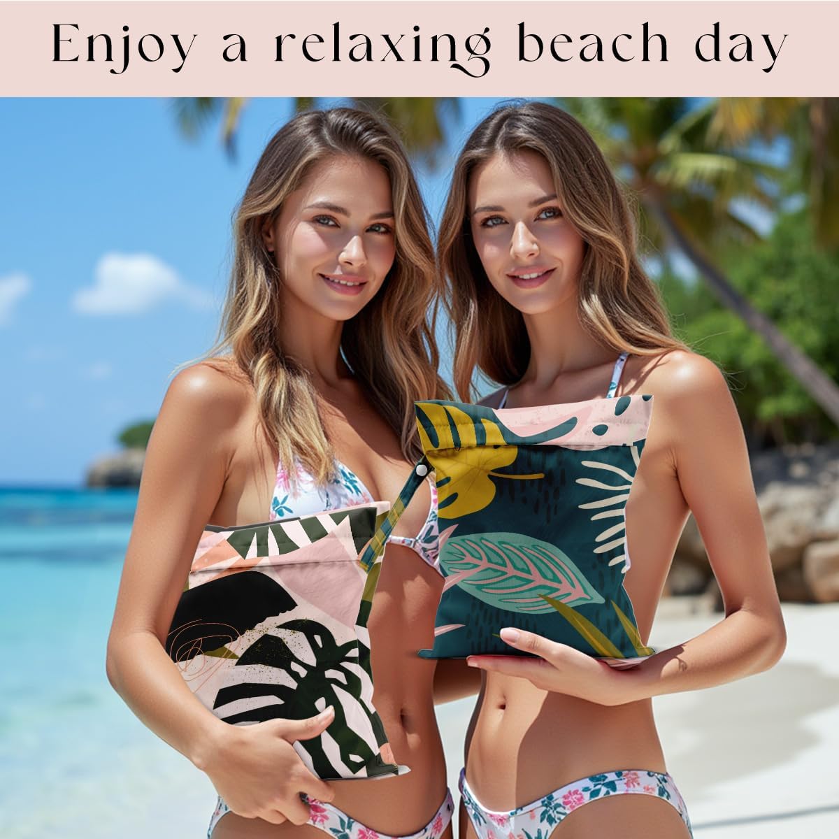 Wet Bag, Wet Dry Bag, Waterproof Bag, Small Laundry Bag, Wet Bag for Pool, Beach, Swimsuit, Makeup Bag, Diapers,Cruise Ship Essentials,Beach Accessories Travel for Women
