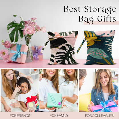 Wet Bag, Wet Dry Bag, Waterproof Bag, Small Laundry Bag, Wet Bag for Pool, Beach, Swimsuit, Makeup Bag, Diapers,Cruise Ship Essentials,Beach Accessories Travel for Women