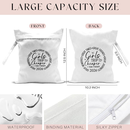 Wet Bag, Wet Dry Bag, Waterproof Bag, Small Laundry Bag, Wet Bag for Pool, Beach, Swimsuit, Makeup Bag, Diapers,Cruise Ship Essentials,Beach Accessories Travel for Women