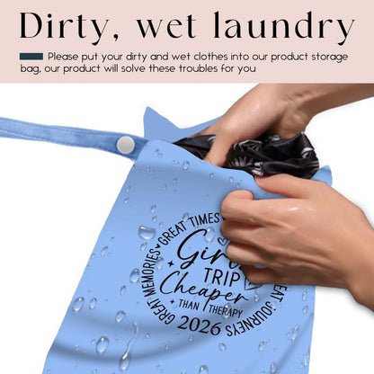 Wet Bag, Wet Dry Bag, Waterproof Bag, Small Laundry Bag, Wet Bag for Pool, Beach, Swimsuit, Makeup Bag, Diapers,Cruise Ship Essentials,Beach Accessories Travel for Women