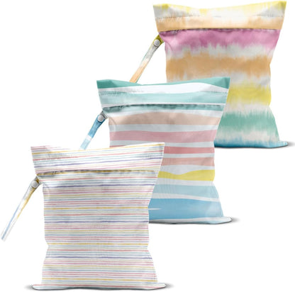 Wet Bag, Wet Dry Bag, Waterproof Bag, Small Laundry Bag, Wet Bag for Pool, Beach, Swimsuit, Makeup Bag, Diapers,Cruise Ship Essentials,Beach Accessories Travel for Women