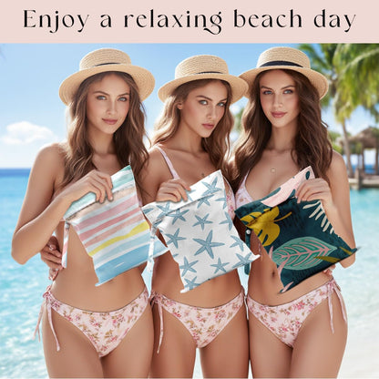 Wet Bag, Wet Dry Bag, Waterproof Bag, Small Laundry Bag, Wet Bag for Pool, Beach, Swimsuit, Makeup Bag, Diapers,Cruise Ship Essentials,Beach Accessories Travel for Women
