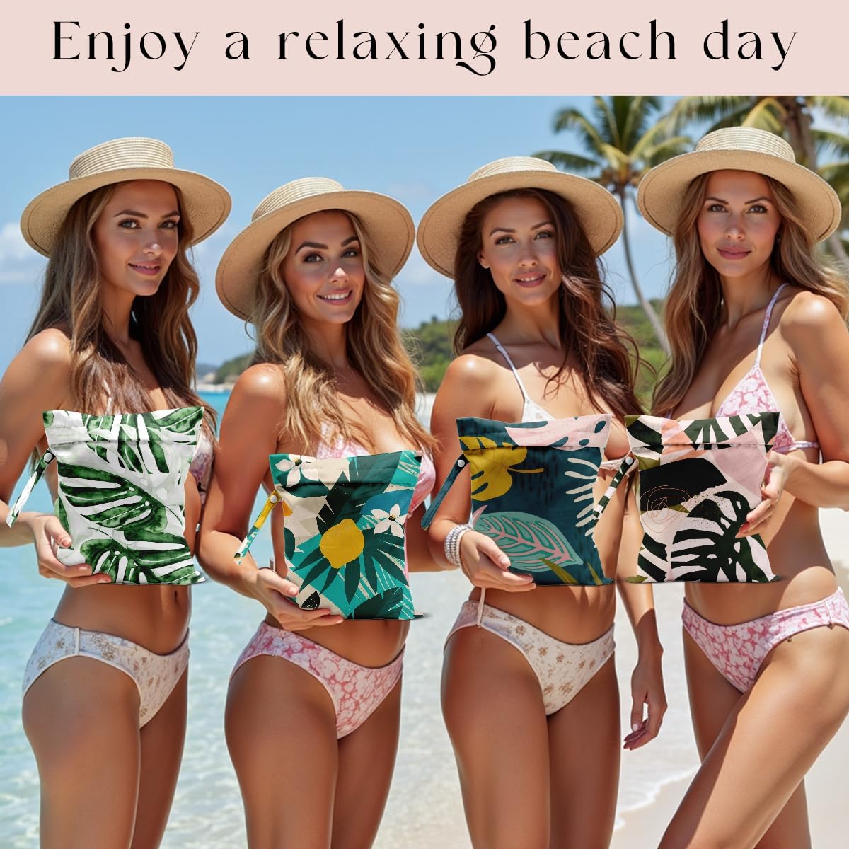 Wet Bag, Wet Dry Bag, Waterproof Bag, Small Laundry Bag, Wet Bag for Pool, Beach, Swimsuit, Makeup Bag, Diapers,Cruise Ship Essentials,Beach Accessories Travel for Women