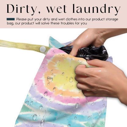 Wet Bag, Wet Dry Bag, Waterproof Bag, Small Laundry Bag, Wet Bag for Pool, Beach, Swimsuit, Makeup Bag, Diapers,Cruise Ship Essentials,Beach Accessories Travel for Women