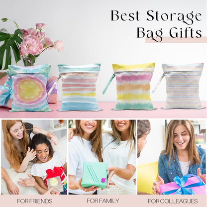 Wet Bag, Wet Dry Bag, Waterproof Bag, Small Laundry Bag, Wet Bag for Pool, Beach, Swimsuit, Makeup Bag, Diapers,Cruise Ship Essentials,Beach Accessories Travel for Women