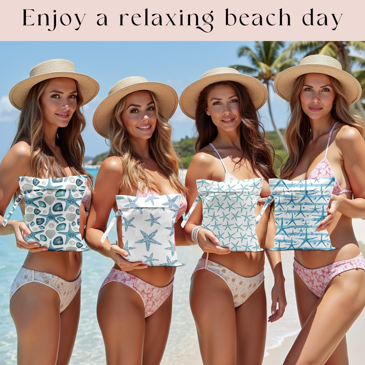 Wet Bag, Wet Dry Bag, Waterproof Bag, Small Laundry Bag, Wet Bag for Pool, Beach, Swimsuit, Makeup Bag, Diapers,Cruise Ship Essentials,Beach Accessories Travel for Women