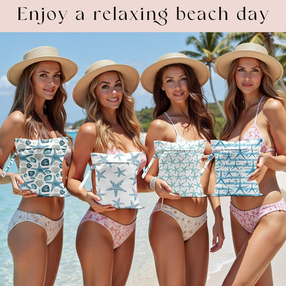 Wet Bag, Wet Dry Bag, Waterproof Bag, Small Laundry Bag, Wet Bag for Pool, Beach, Swimsuit, Makeup Bag, Diapers,Cruise Ship Essentials,Beach Accessories Travel for Women
