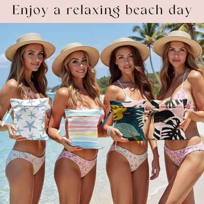 Wet Bag, Wet Dry Bag, Waterproof Bag, Small Laundry Bag, Wet Bag for Pool, Beach, Swimsuit, Makeup Bag, Diapers,Cruise Ship Essentials,Beach Accessories Travel for Women