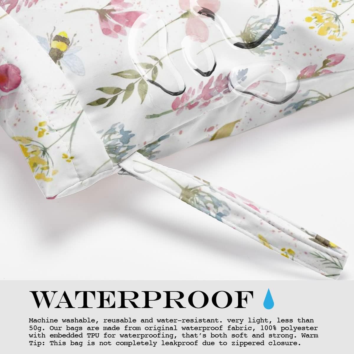 Wet Bag, Wet Dry Bag, Waterproof Bag, Small Laundry Bag, Wet Bag for Pool, Beach, Swimsuit, Makeup Bag, Diapers,Cruise Ship Essentials,Beach Accessories Travel for Women