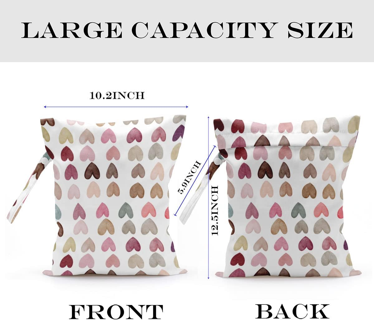 Wet Bag, Wet Dry Bag, Waterproof Bag, Small Laundry Bag, Wet Bag for Pool, Beach, Swimsuit, Makeup Bag, Diapers,Cruise Ship Essentials,Beach Accessories Travel for Women