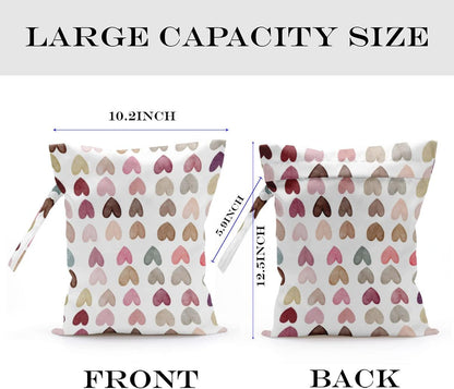 Wet Bag, Wet Dry Bag, Waterproof Bag, Small Laundry Bag, Wet Bag for Pool, Beach, Swimsuit, Makeup Bag, Diapers,Cruise Ship Essentials,Beach Accessories Travel for Women