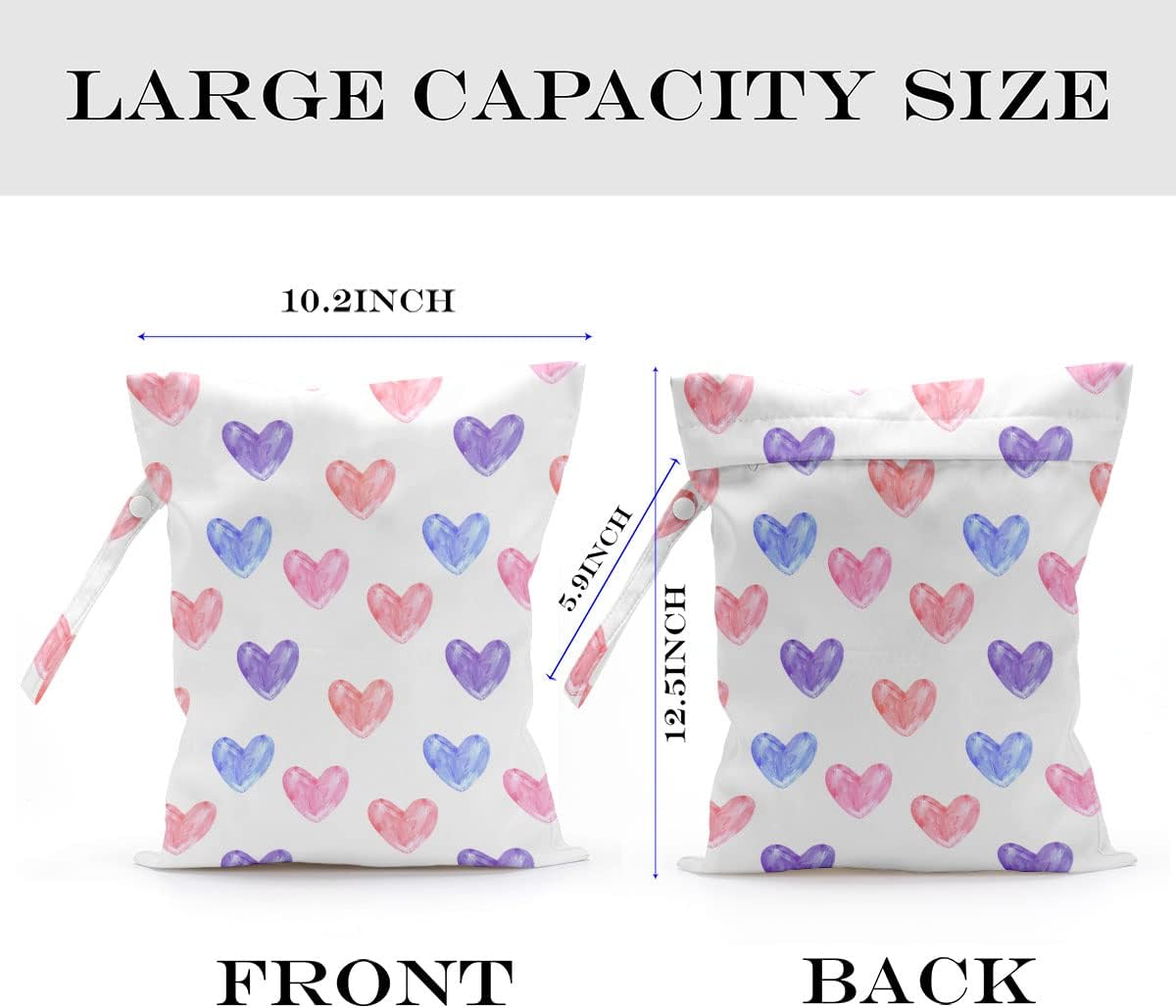 Wet Bag, Wet Dry Bag, Waterproof Bag, Small Laundry Bag, Wet Bag for Pool, Beach, Swimsuit, Makeup Bag, Diapers,Cruise Ship Essentials,Beach Accessories Travel for Women