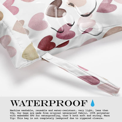 Wet Bag, Wet Dry Bag, Waterproof Bag, Small Laundry Bag, Wet Bag for Pool, Beach, Swimsuit, Makeup Bag, Diapers,Cruise Ship Essentials,Beach Accessories Travel for Women