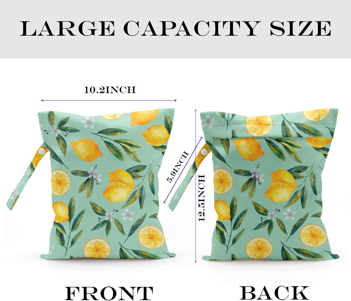 Wet Bag, Wet Dry Bag, Waterproof Bag, Small Laundry Bag, Wet Bag for Pool, Beach, Swimsuit, Makeup Bag, Diapers,Cruise Ship Essentials,Beach Accessories Travel for Women