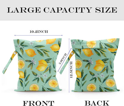 Wet Bag, Wet Dry Bag, Waterproof Bag, Small Laundry Bag, Wet Bag for Pool, Beach, Swimsuit, Makeup Bag, Diapers,Cruise Ship Essentials,Beach Accessories Travel for Women