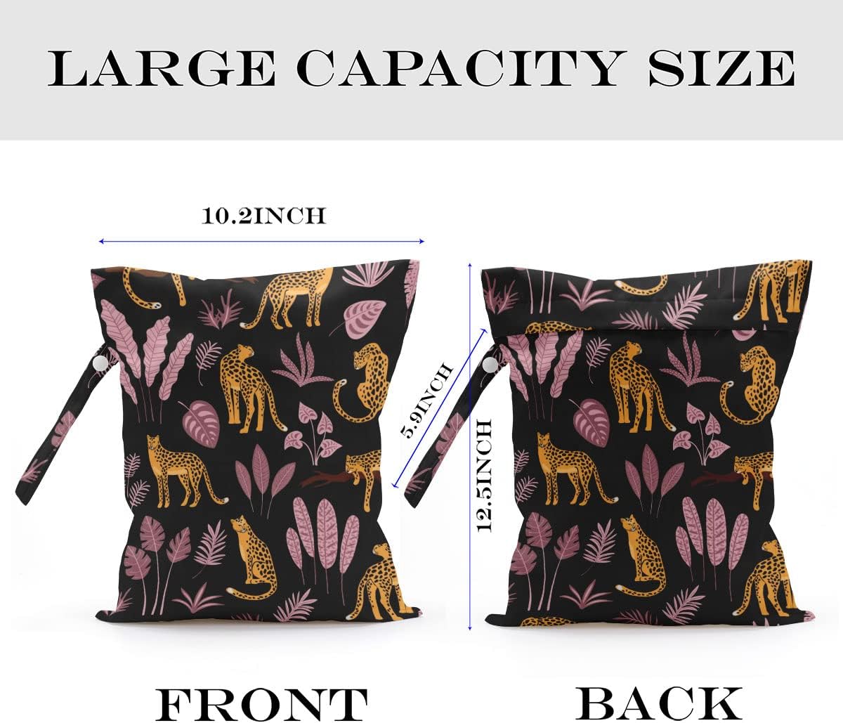 Wet Bag, Wet Dry Bag, Waterproof Bag, Small Laundry Bag, Wet Bag for Pool, Beach, Swimsuit, Makeup Bag, Diapers,Cruise Ship Essentials,Beach Accessories Travel for Women