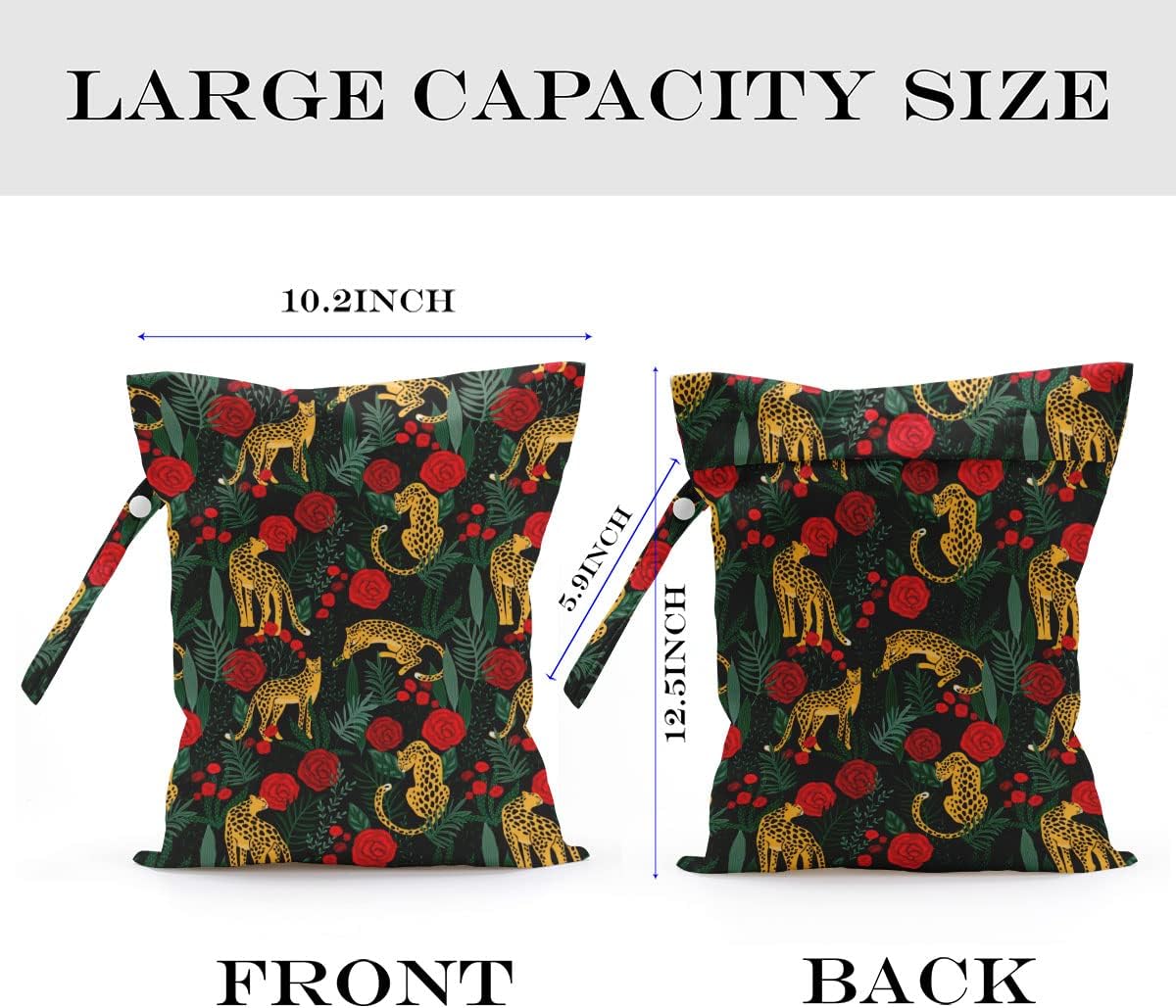 Wet Bag, Wet Dry Bag, Waterproof Bag, Small Laundry Bag, Wet Bag for Pool, Beach, Swimsuit, Makeup Bag, Diapers,Cruise Ship Essentials,Beach Accessories Travel for Women