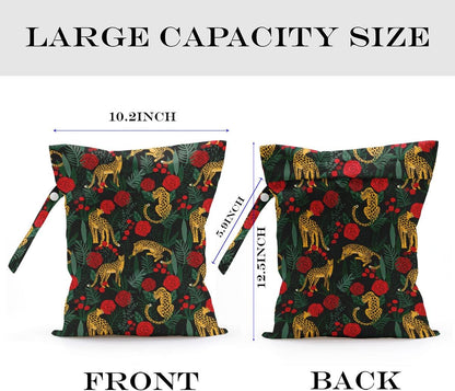 Wet Bag, Wet Dry Bag, Waterproof Bag, Small Laundry Bag, Wet Bag for Pool, Beach, Swimsuit, Makeup Bag, Diapers,Cruise Ship Essentials,Beach Accessories Travel for Women