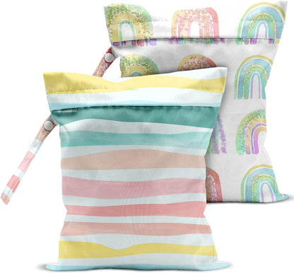 Wet Bag, Wet Dry Bag, Waterproof Bag, Small Laundry Bag, Wet Bag for Pool, Beach, Swimsuit, Makeup Bag, Diapers,Cruise Ship Essentials,Beach Accessories Travel for Women