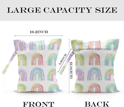 Wet Bag, Wet Dry Bag, Waterproof Bag, Small Laundry Bag, Wet Bag for Pool, Beach, Swimsuit, Makeup Bag, Diapers,Cruise Ship Essentials,Beach Accessories Travel for Women