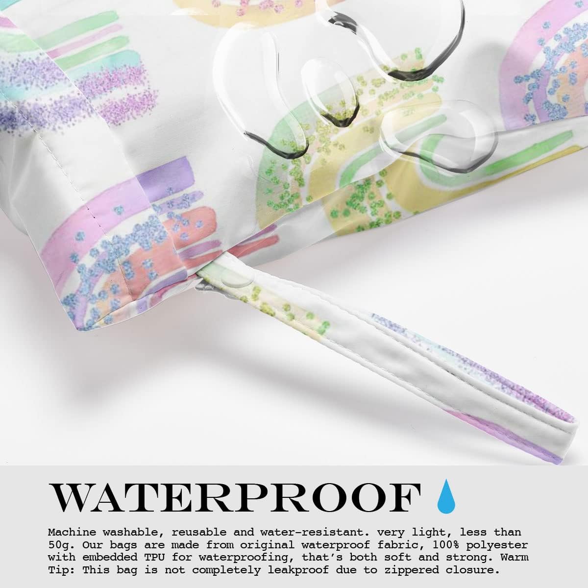 Wet Bag, Wet Dry Bag, Waterproof Bag, Small Laundry Bag, Wet Bag for Pool, Beach, Swimsuit, Makeup Bag, Diapers,Cruise Ship Essentials,Beach Accessories Travel for Women