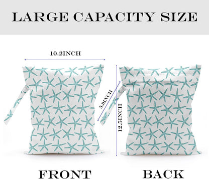 Wet Bag, Wet Dry Bag, Waterproof Bag, Small Laundry Bag, Wet Bag for Pool, Beach, Swimsuit, Makeup Bag, Diapers,Cruise Ship Essentials,Beach Accessories Travel for Women