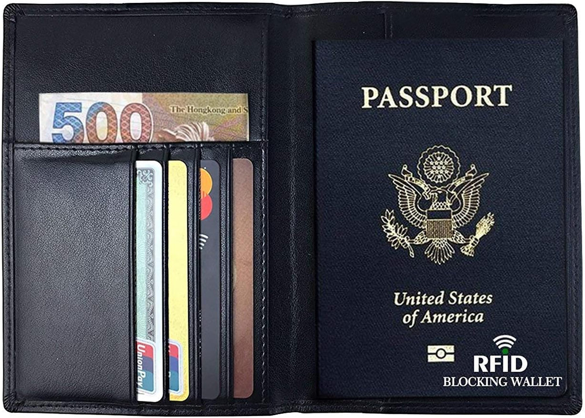 Leather Passport Holder Wallet Cover Case …